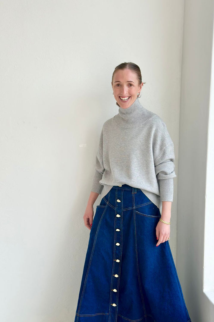 Coco Roll Neck - Grey