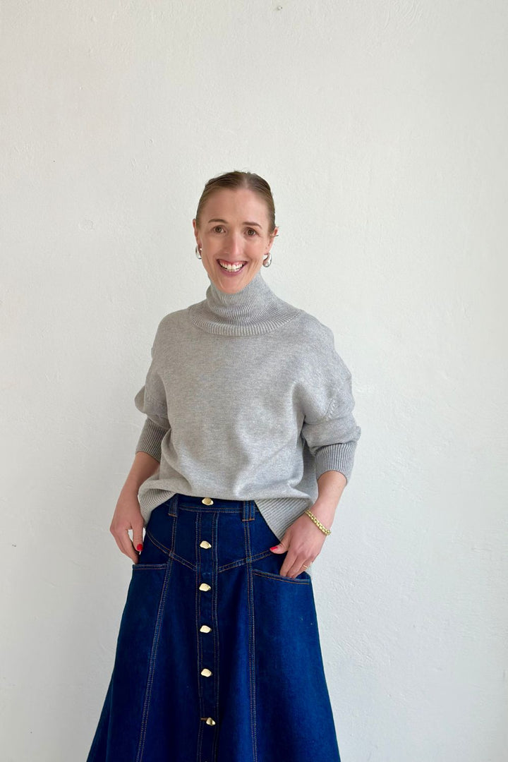 Coco Roll Neck - Grey
