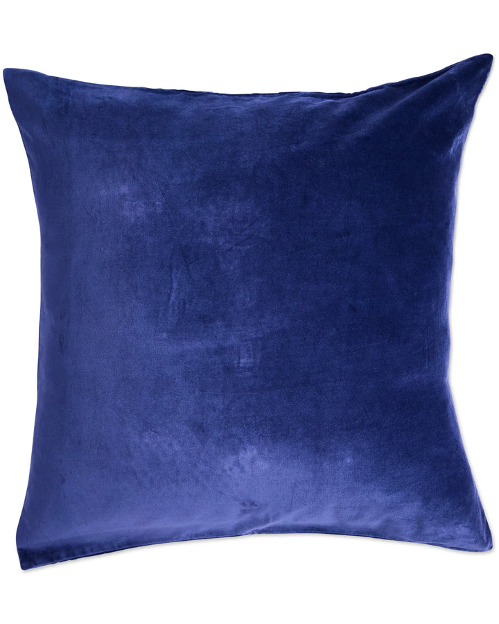 Navy Velvet European Pillowcases 2P Set