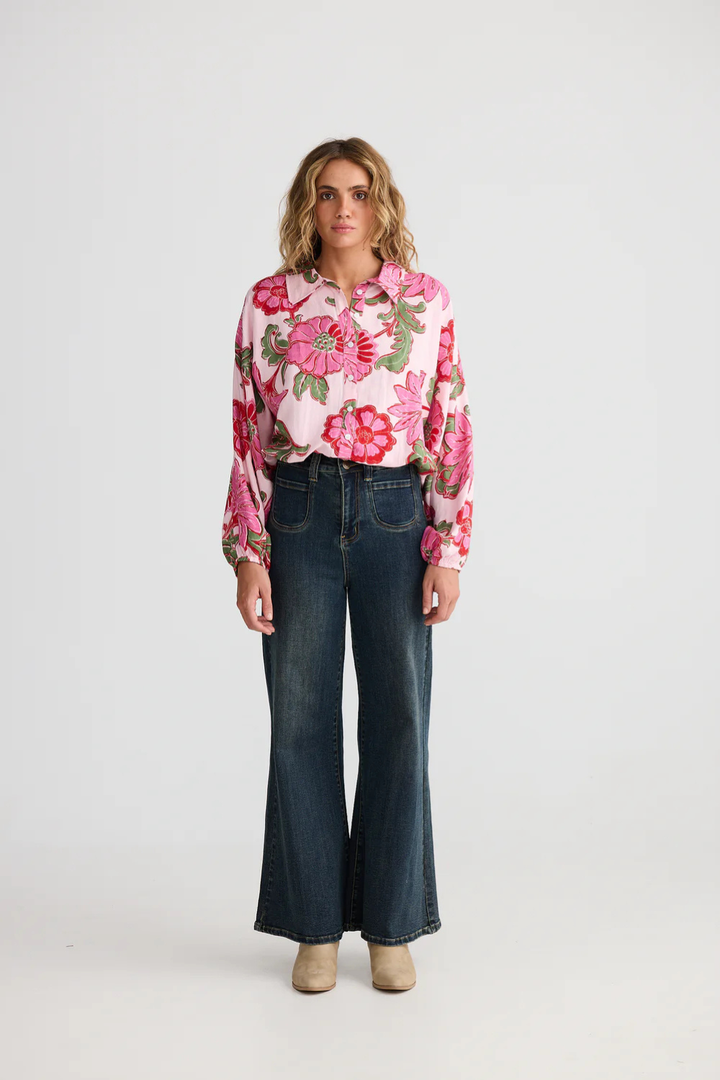 Harlow Shirt - Pink Ibiza