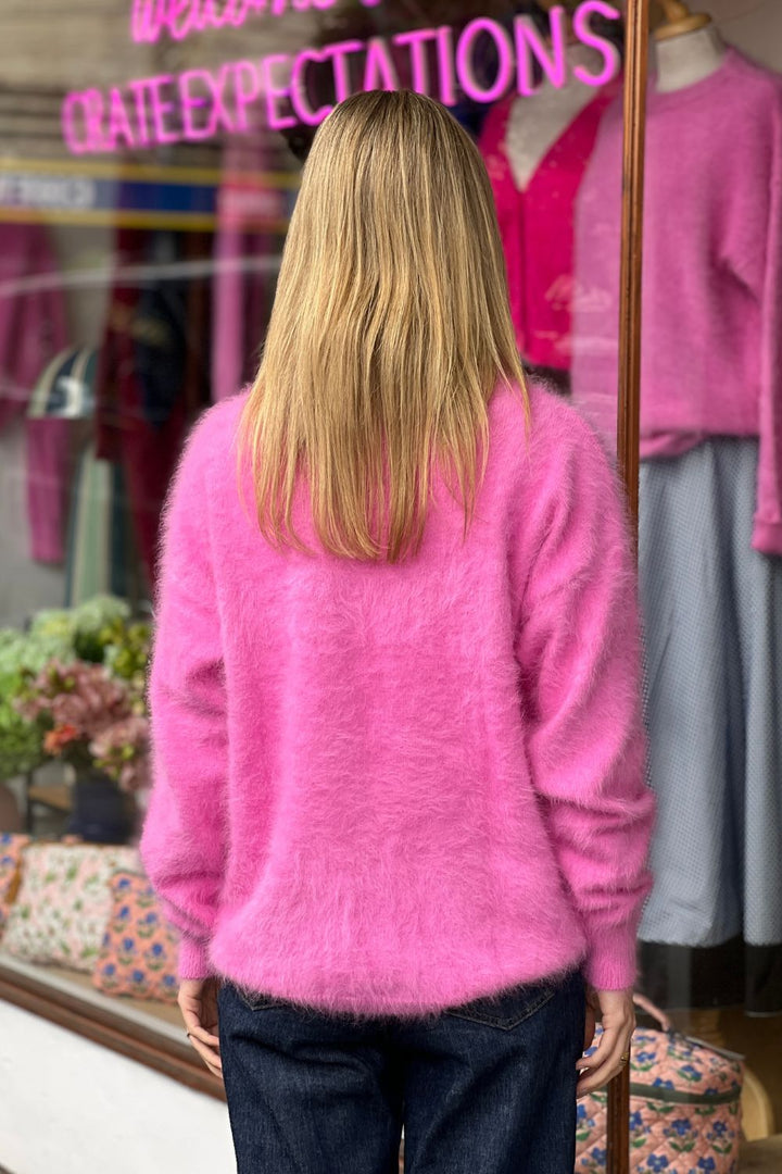 BUBBLEGUM PINK CREW JUMPER