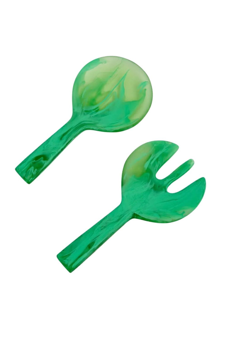 Short Handle Servers- Green