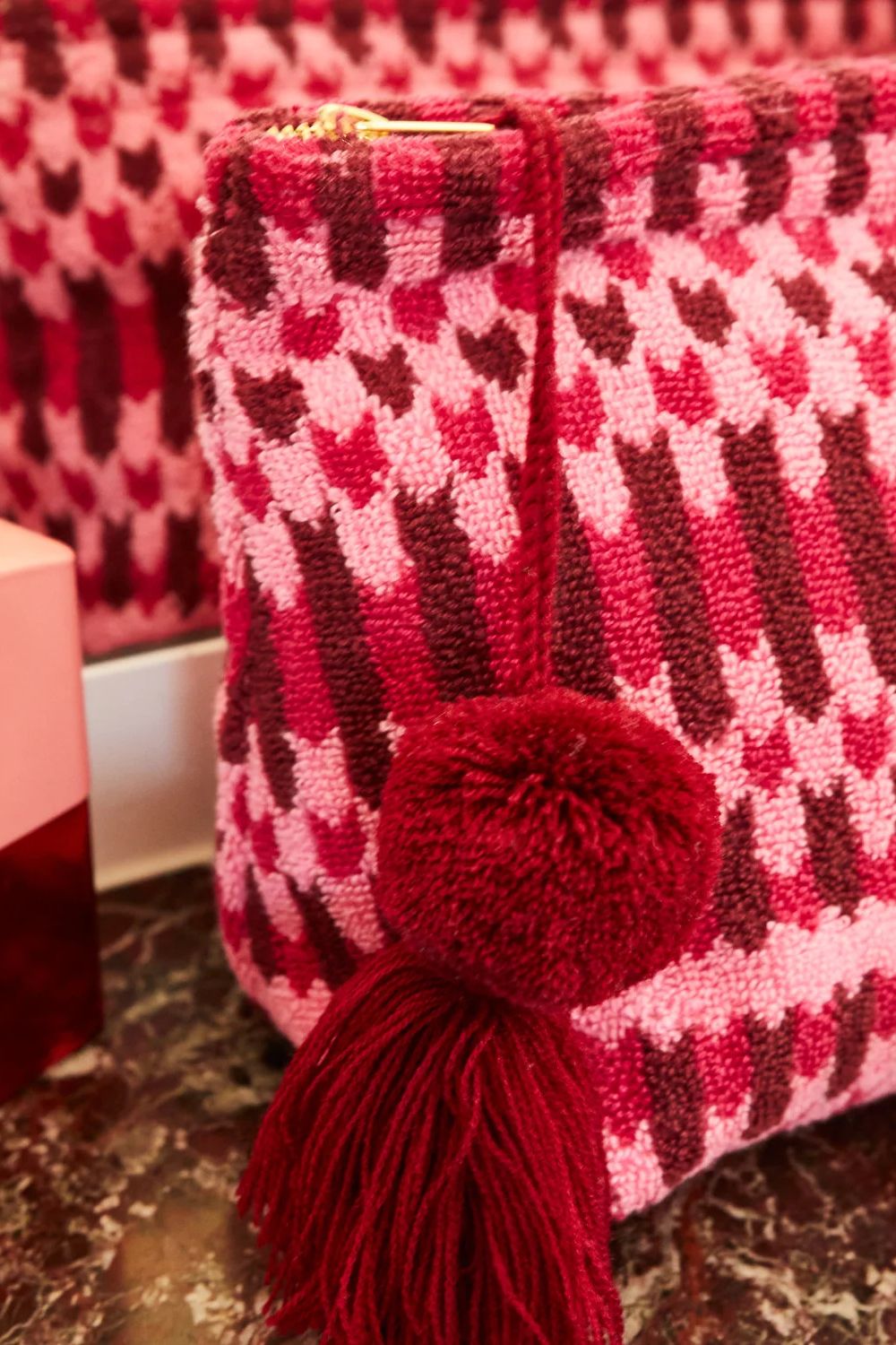 Arlette Terry Pouch - Cosmo Pink Large