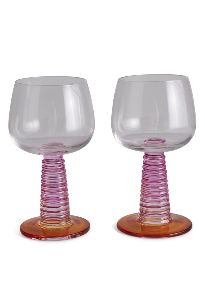 Sunset Stalk Wine Glass 2P Set One Size