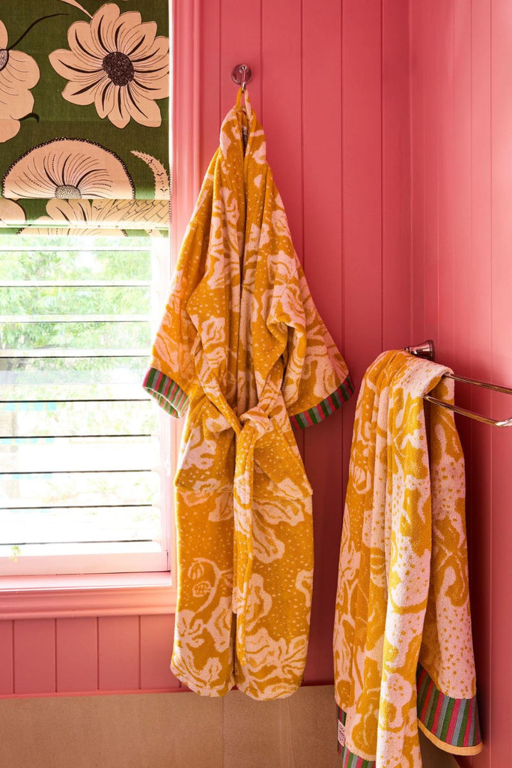 Kip&Co x Anna Spiro Elsternwig Fig Terry Bath Sheet 175 x 95 cm