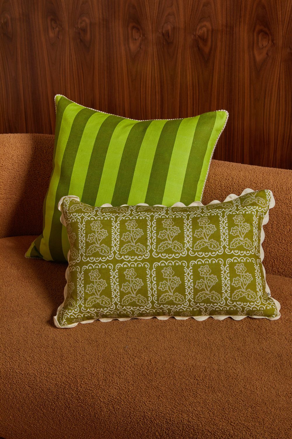 Bold Stripe Citron 60cm Cushion