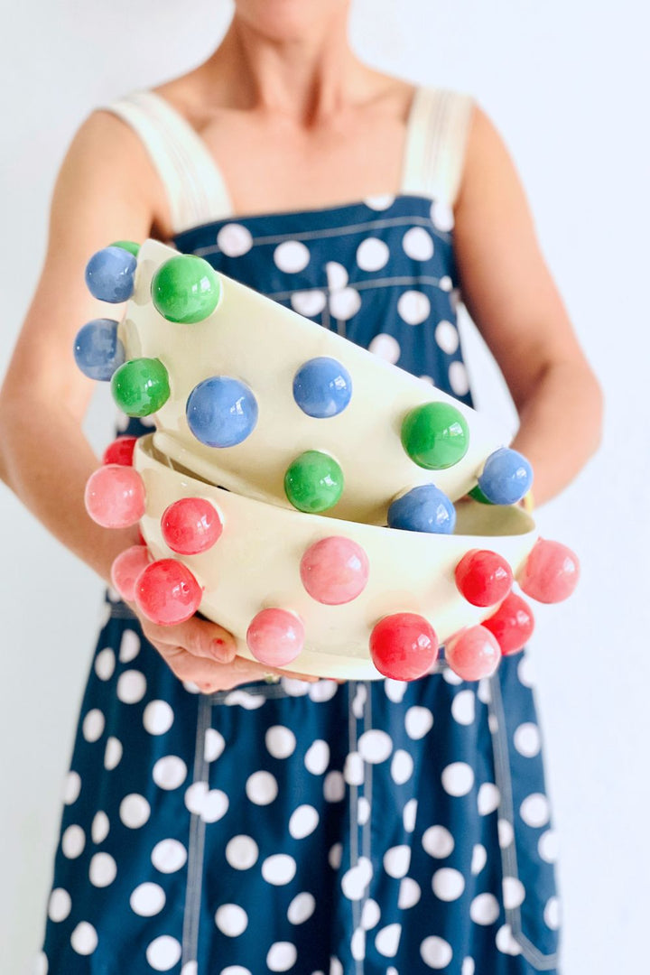 Bubble Bowl-Blue and Green