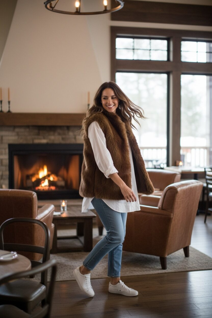 Vivienne Fur Vest Mink