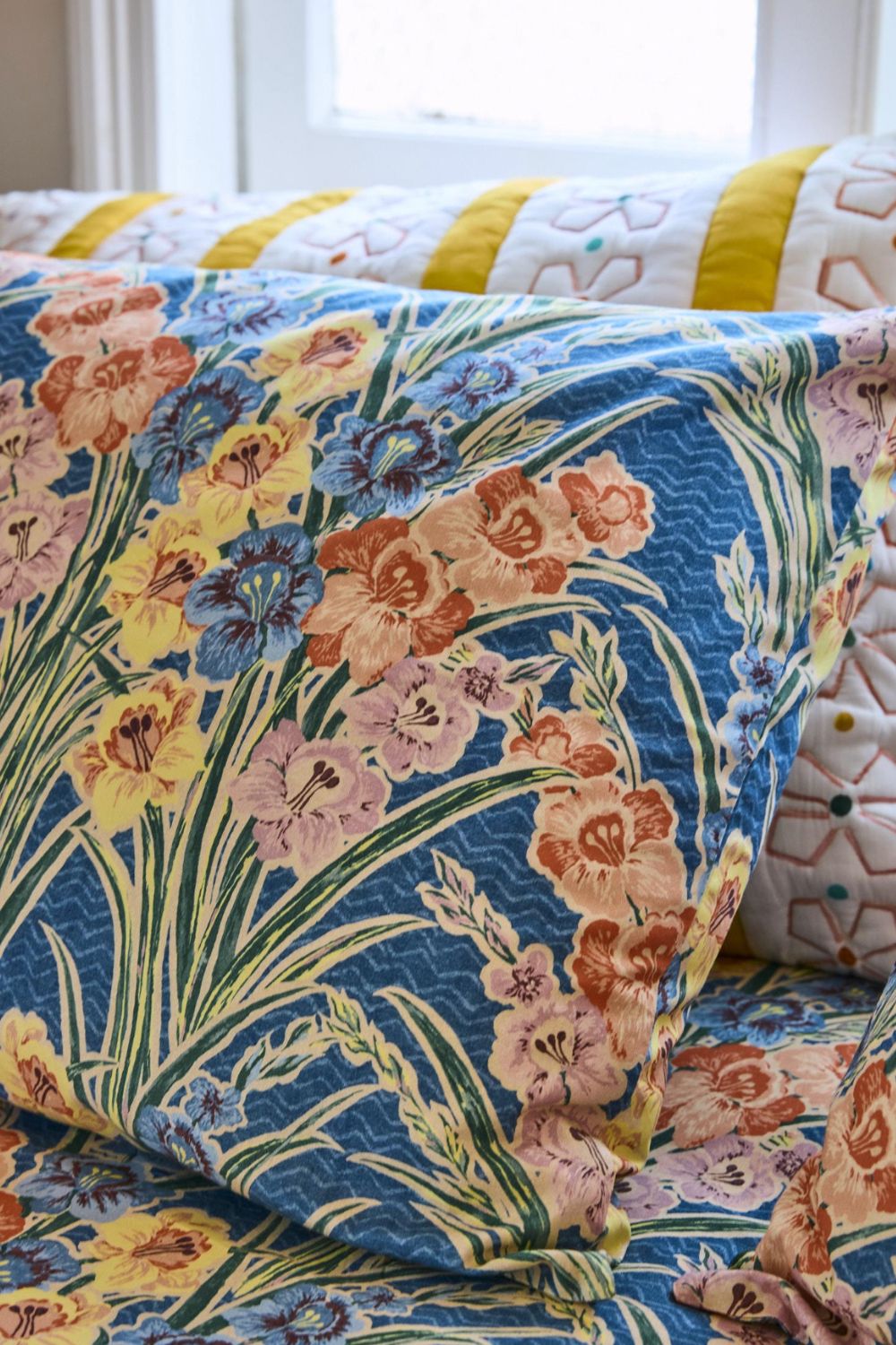 Kip&Co x Anna Spiro Gladiolus Organic Cotton Pillowcases 2p Standard