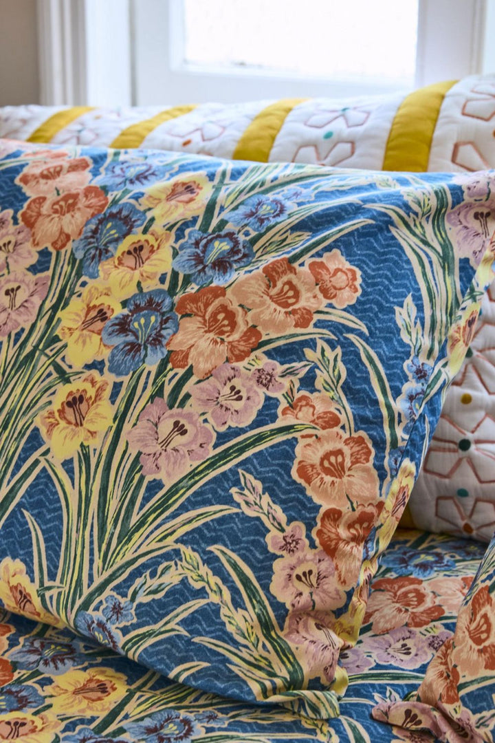 Kip&Co x Anna Spiro Gladiolus Organic Cotton Pillowcases 2p Standard
