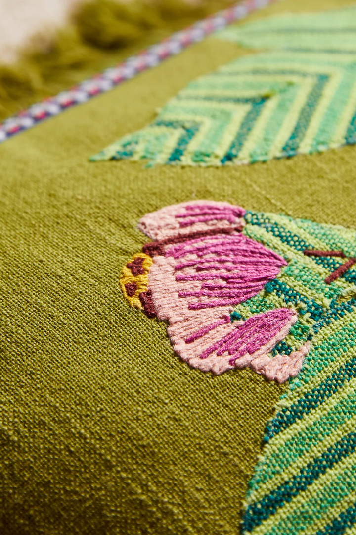 Vivi Appliqué Cushion - Juniper