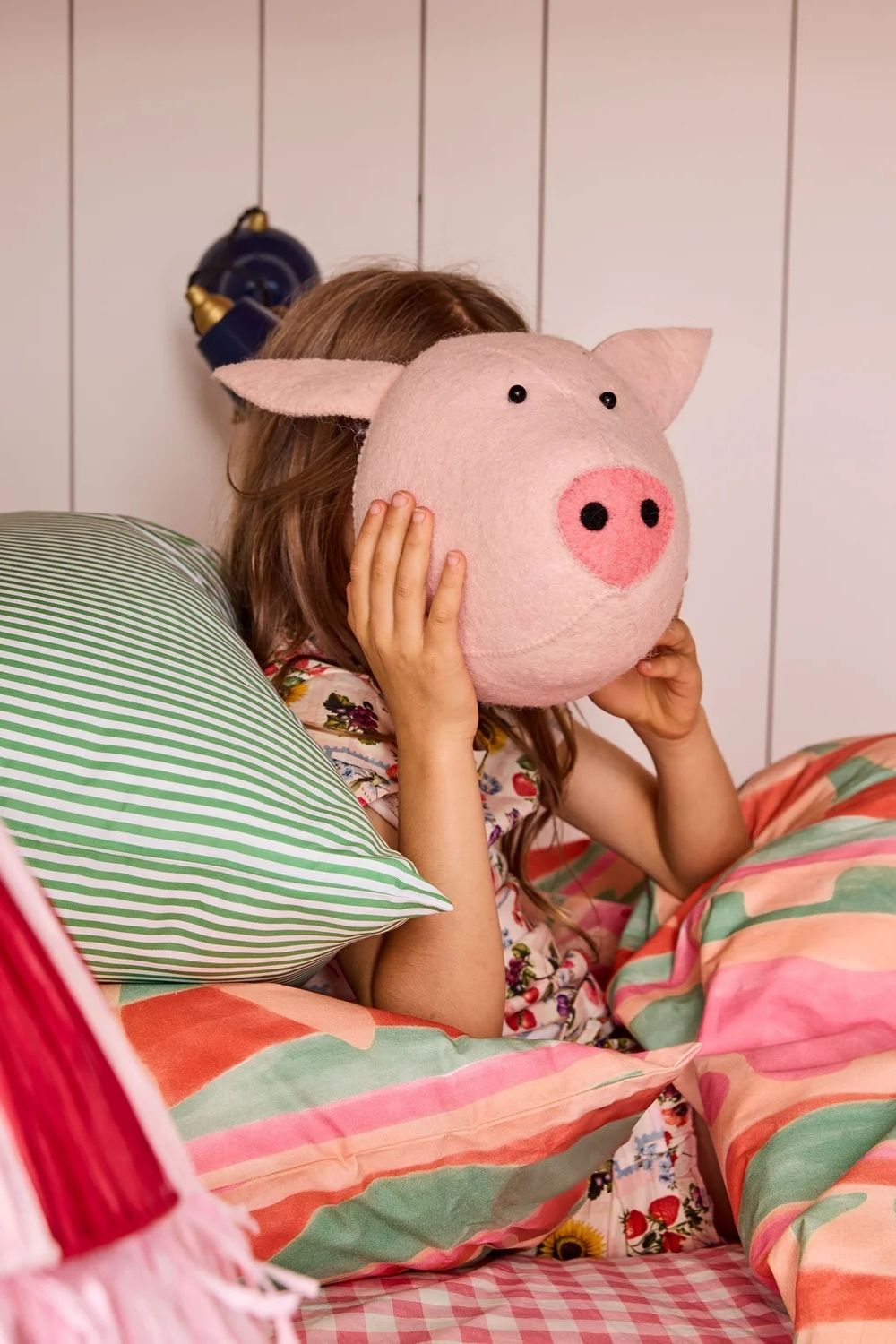 Pig Felted Animal Wall Mount