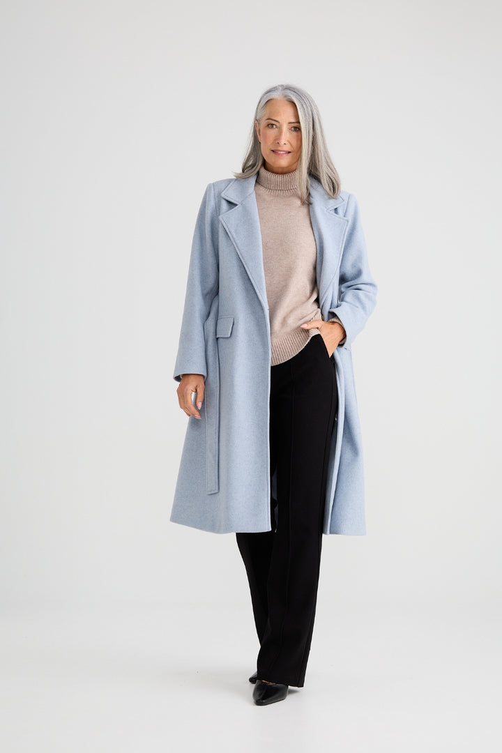 JULIANNE COAT STEEL BLUE