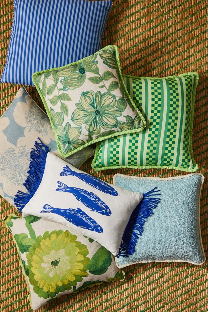 Dahlia Green 60cm Cushion