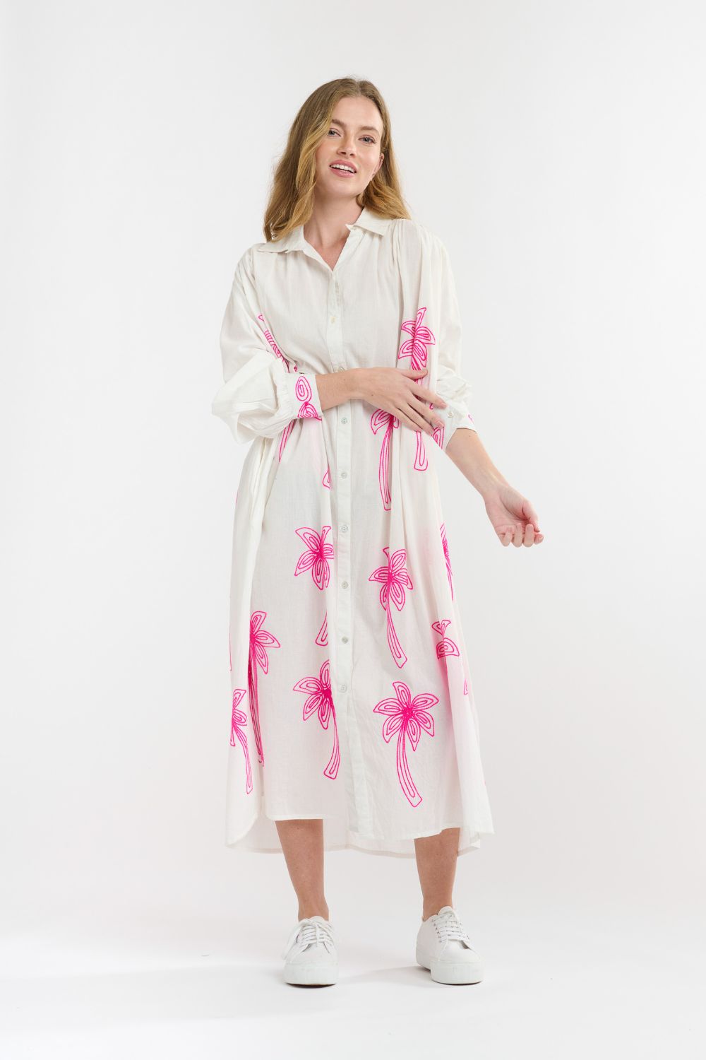 Solo Palm Shirt Dress