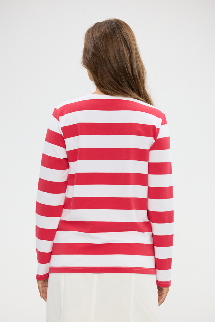 Roam Tee - Red Stripe - Crate Expectations