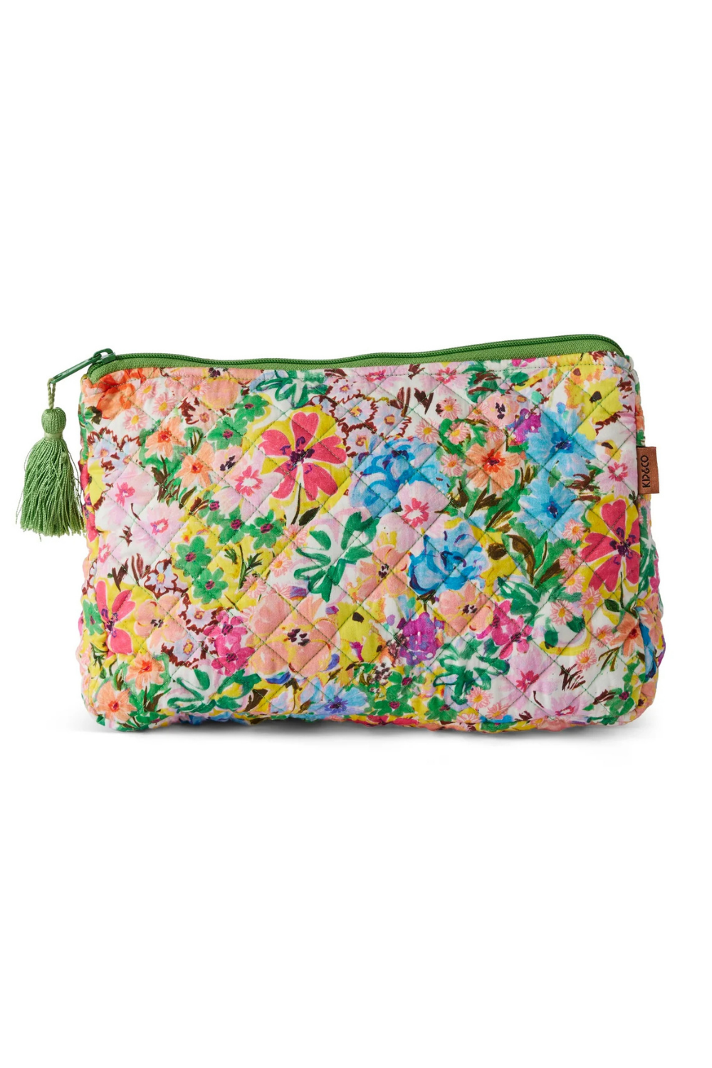 Pretty Pansy Quilted Cotton Toiletry Purse