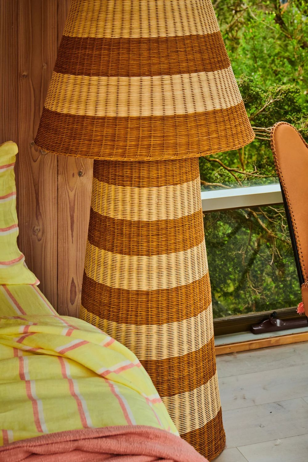 Sombrero Rattan Floor Lamp - Crate Expectations