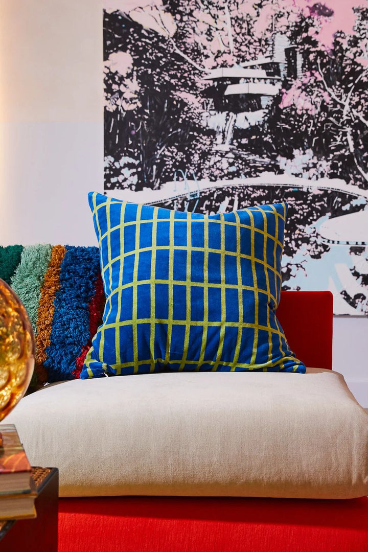 Remi Velvet Cushion - Capri