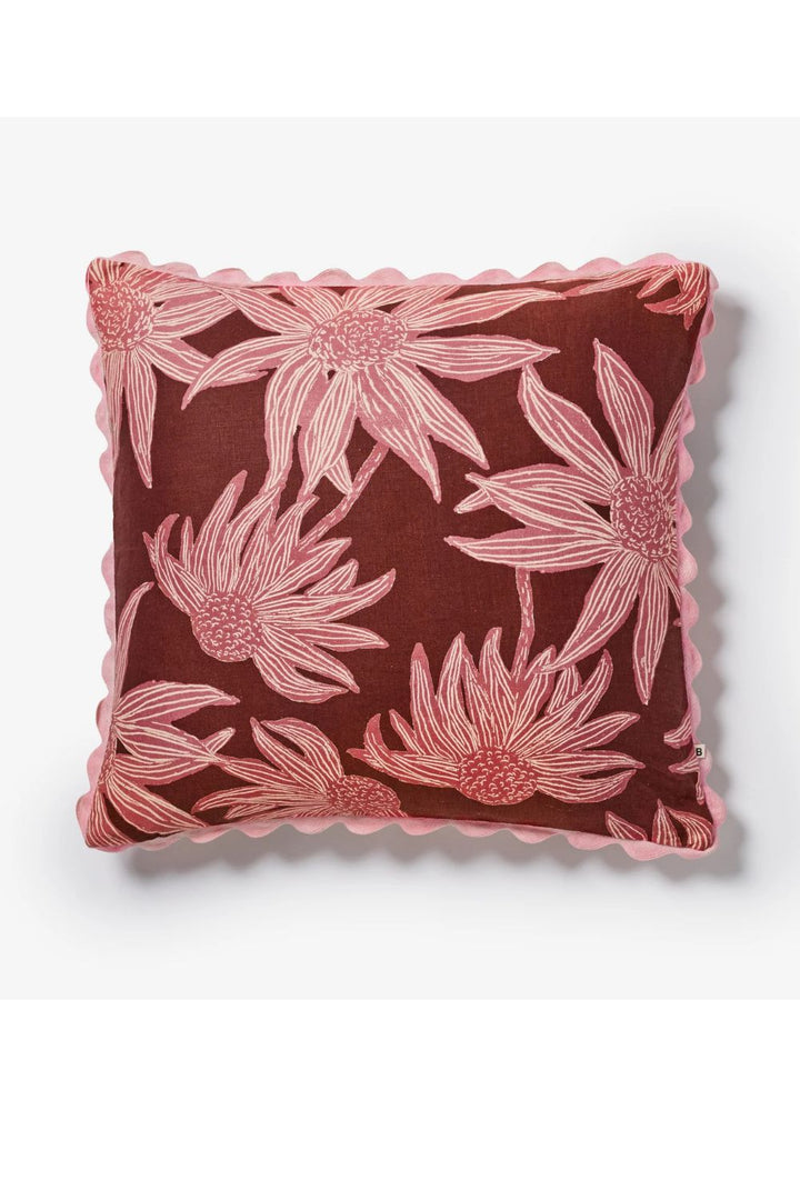 Fiore Burgundy Cushion