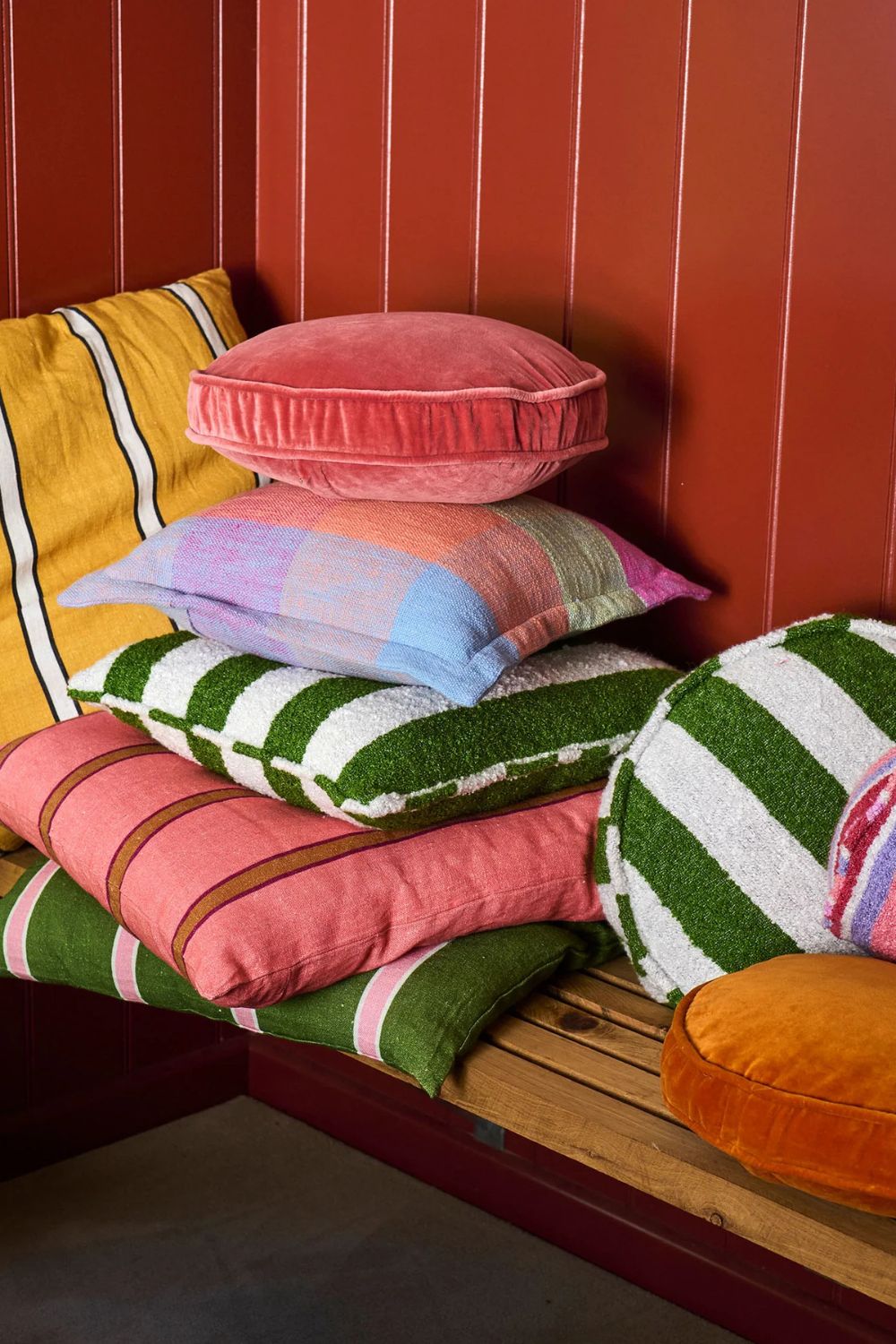 SUFFOLK STRIPE UPHOLSTERY LOUNGE CUSHION