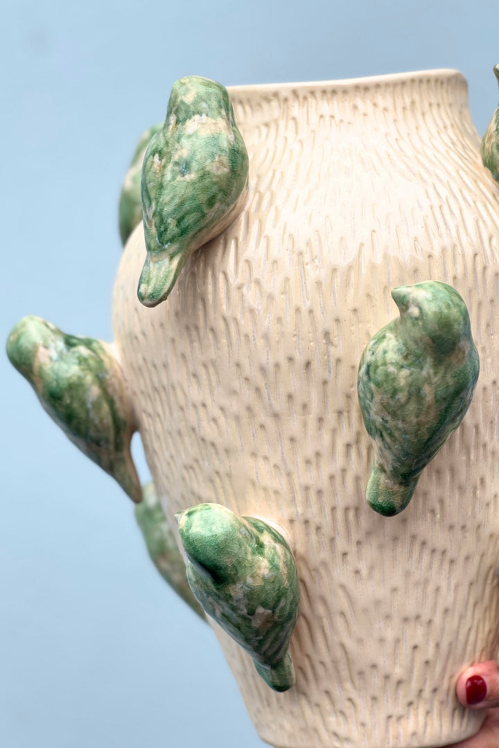 Swallow Ceramic Vase