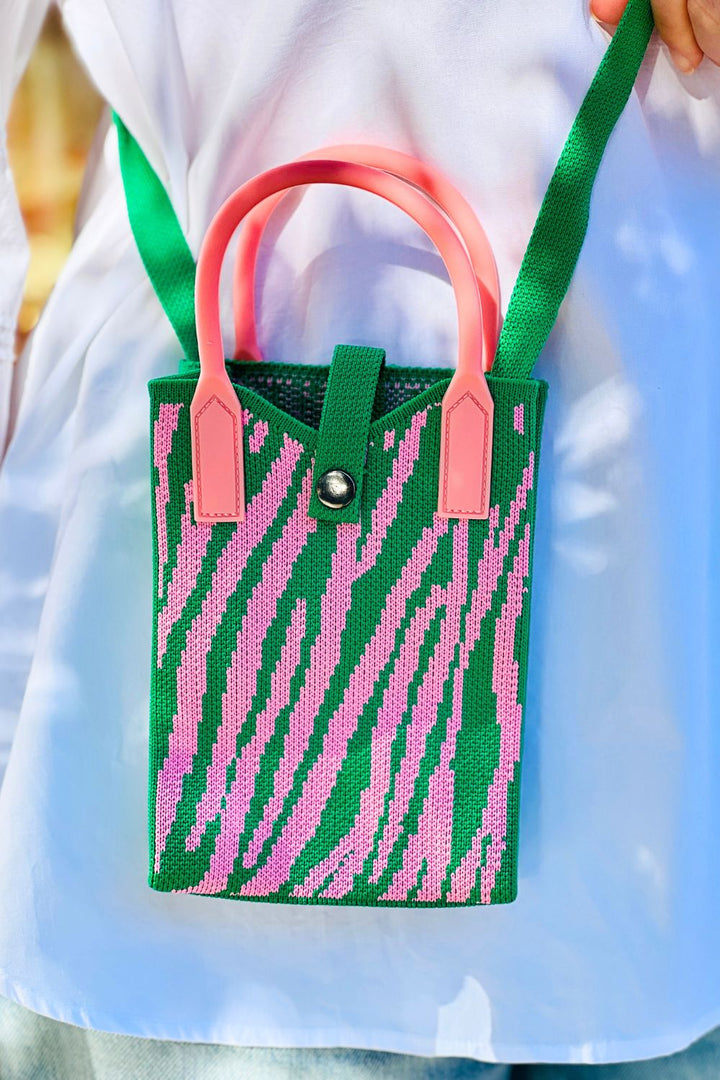 Micro Walker- Pink and Green Zebra