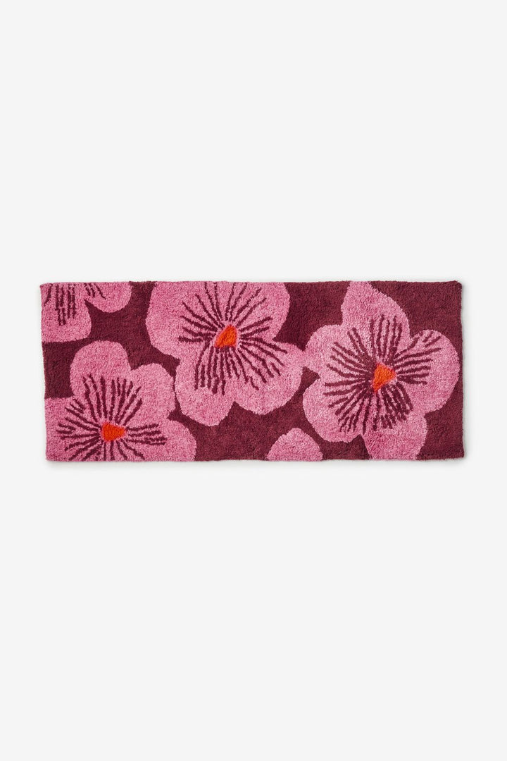 Jardin Pink Long Bath Mat