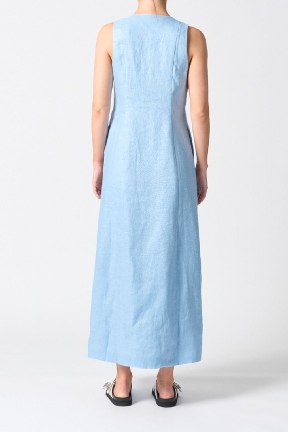 Malta Midi Dress-Sky Blue