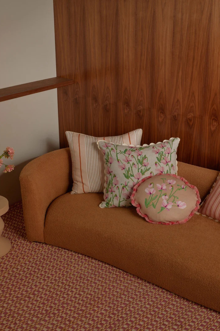 Sweet Pea Pink 60cm Cushion