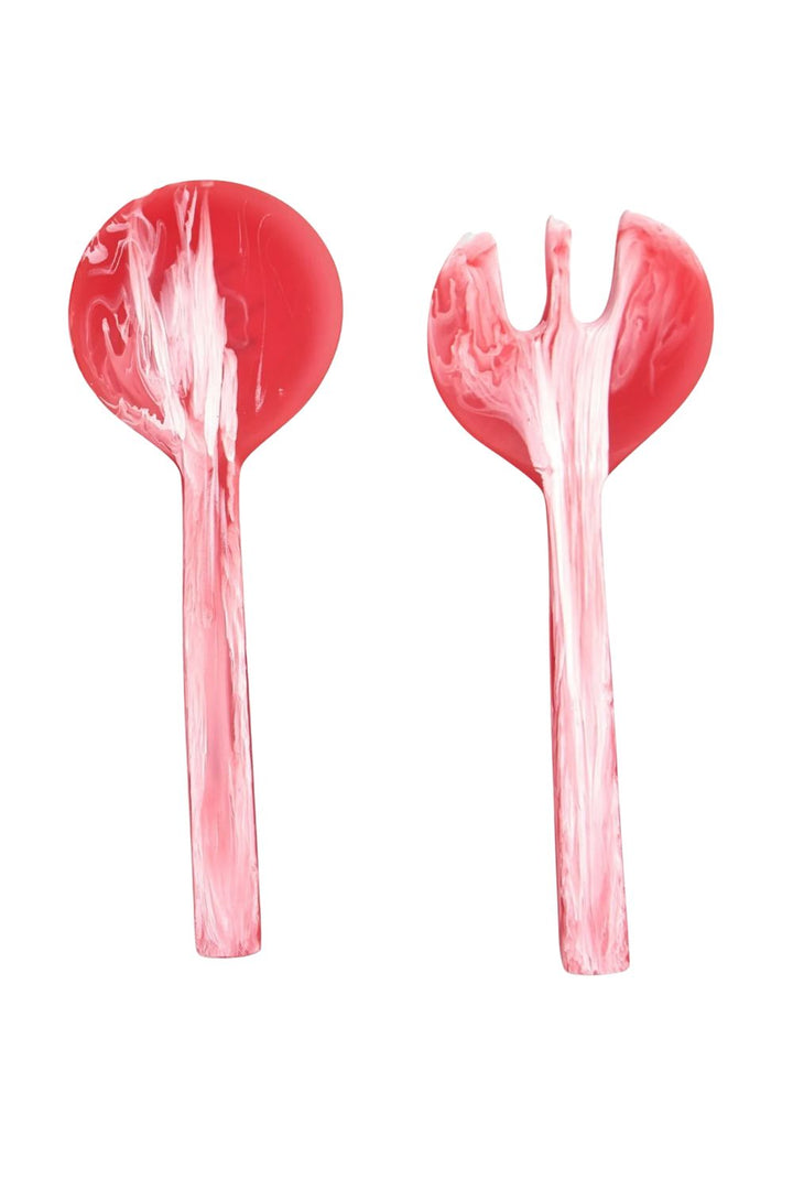 Long Handle Servers-Coral Swirl