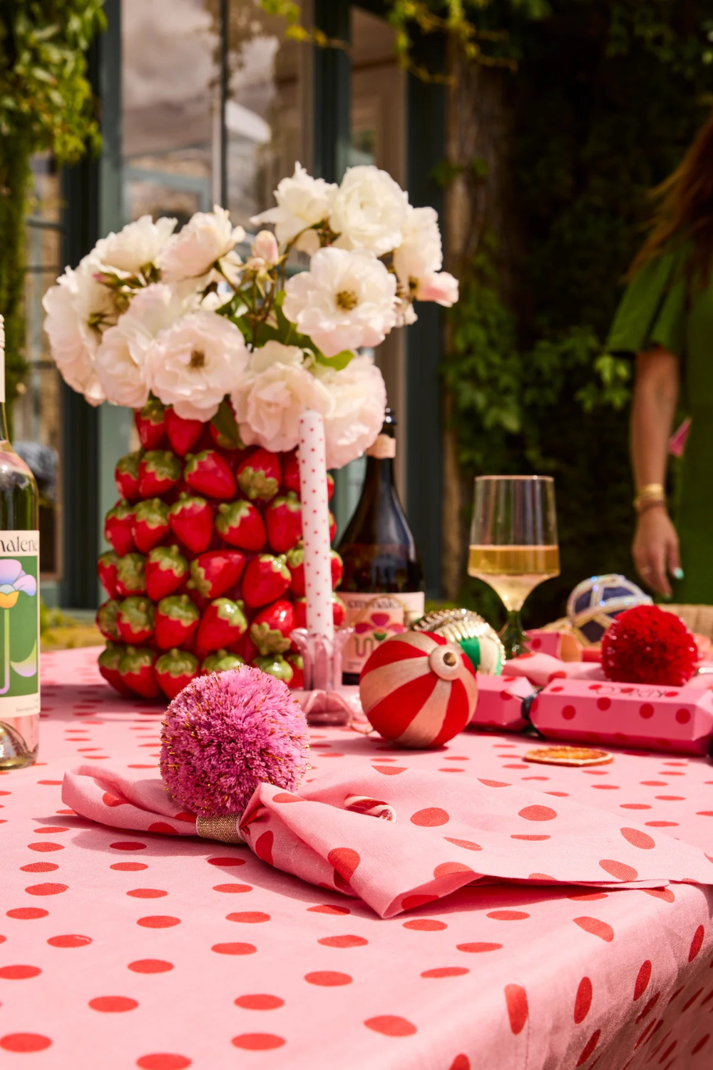 Polkadot Pink 4P Napkin Set