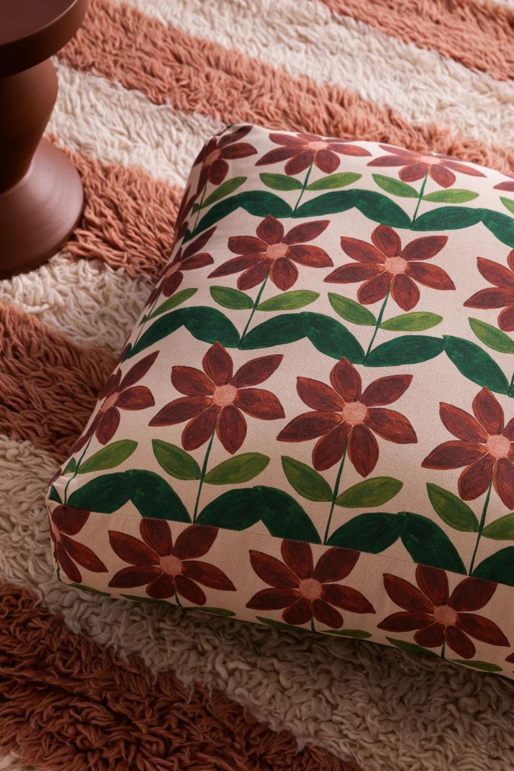 Shasta Daisy Multi Pouffe