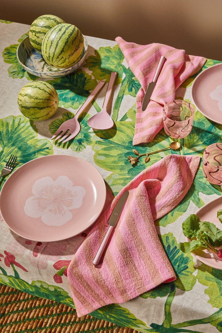 Geranium Multi Tablecloth - Size: Large 350cm x 170cm