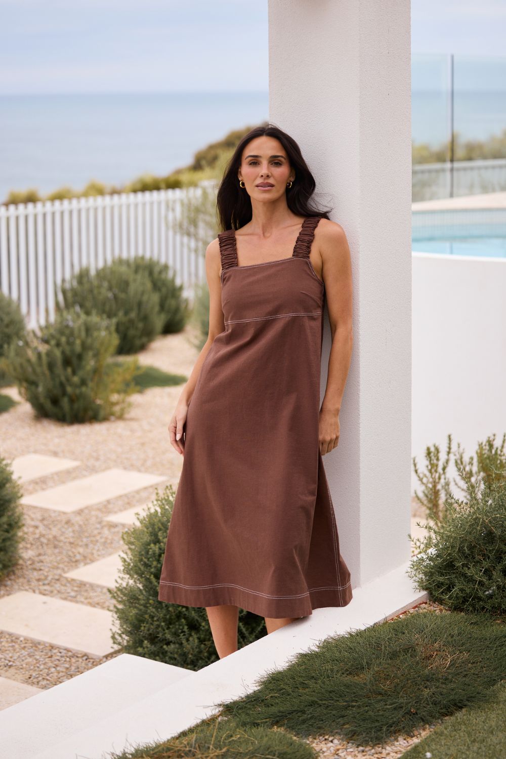 Megan Dress Coffee