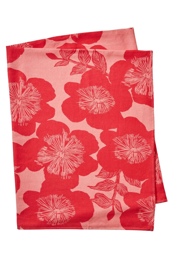 Jardin Pink Linen Tablecloth