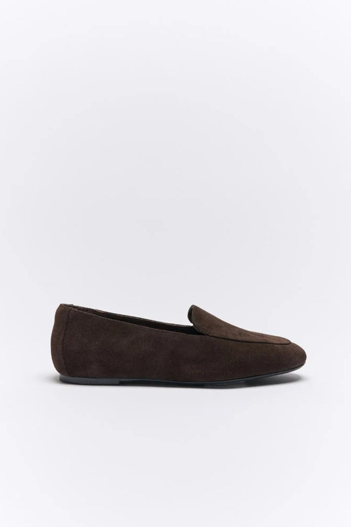 Drew Leather Loafer - Bitter Choc Suede