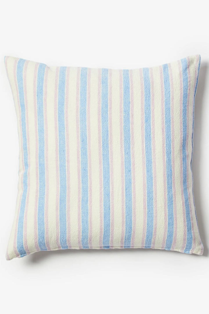 Linear Blue 50cm Linen Cushion
