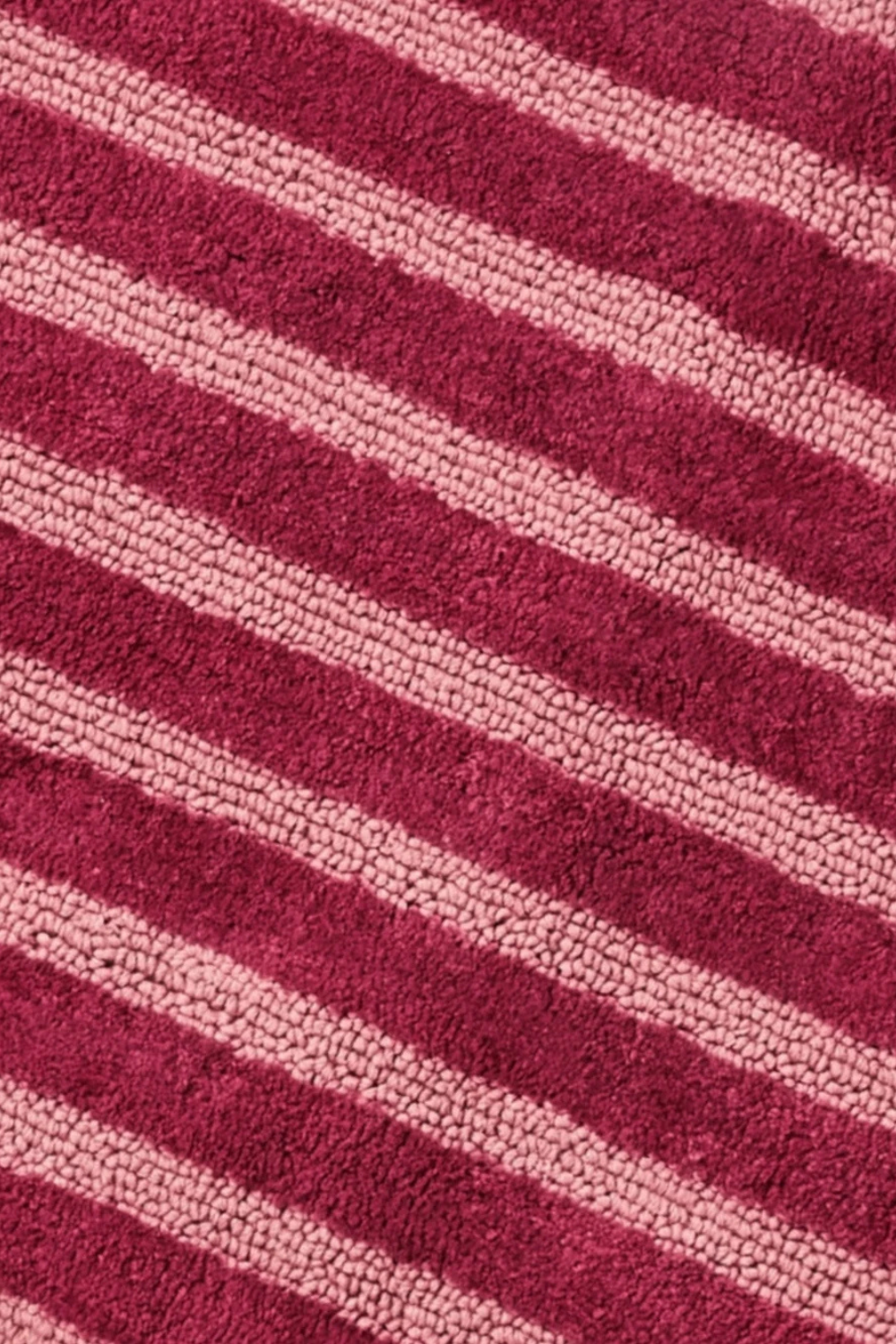 Stripe Burgundy Long Bath Mat