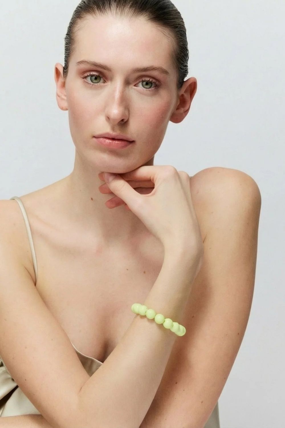 Mini Beads Flex Bracelet Butter Yellow