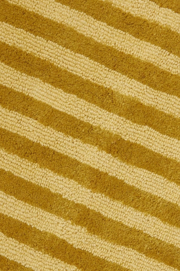 Stripe Mustard Long Bath Mat