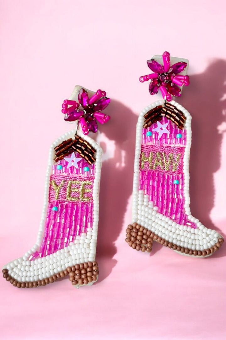Yeehaw Cowboy Boots Earrings