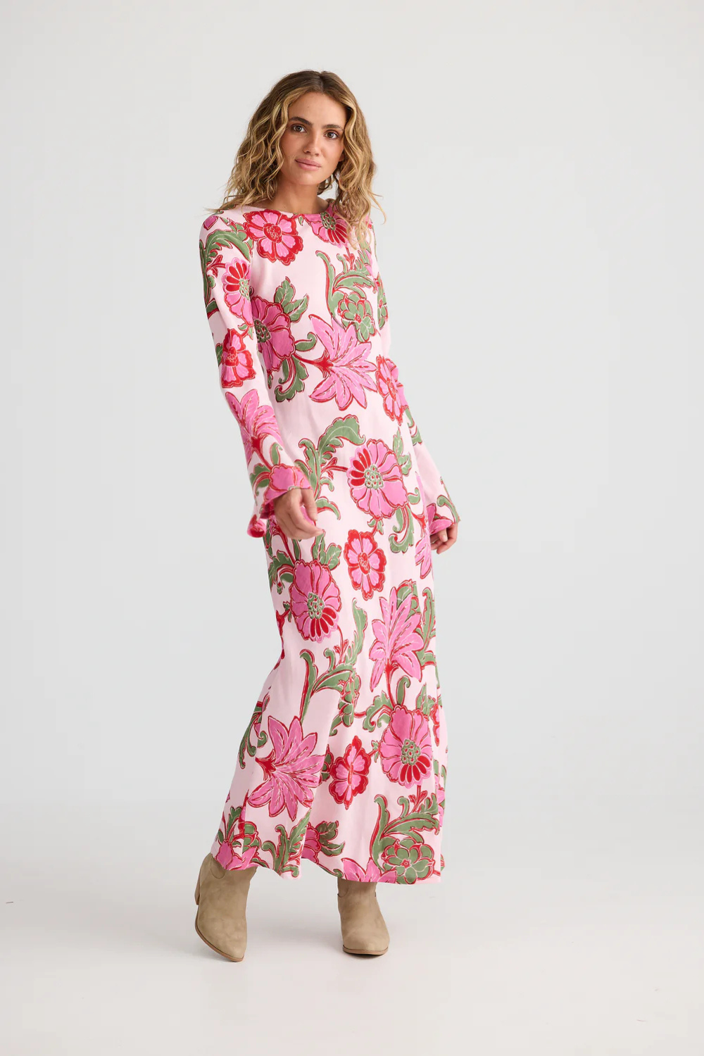 Stardust Maxi Dress - Pink Ibiza