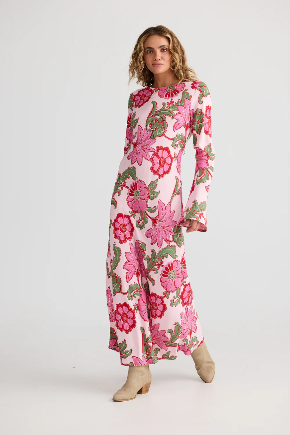 Stardust Maxi Dress - Pink Ibiza