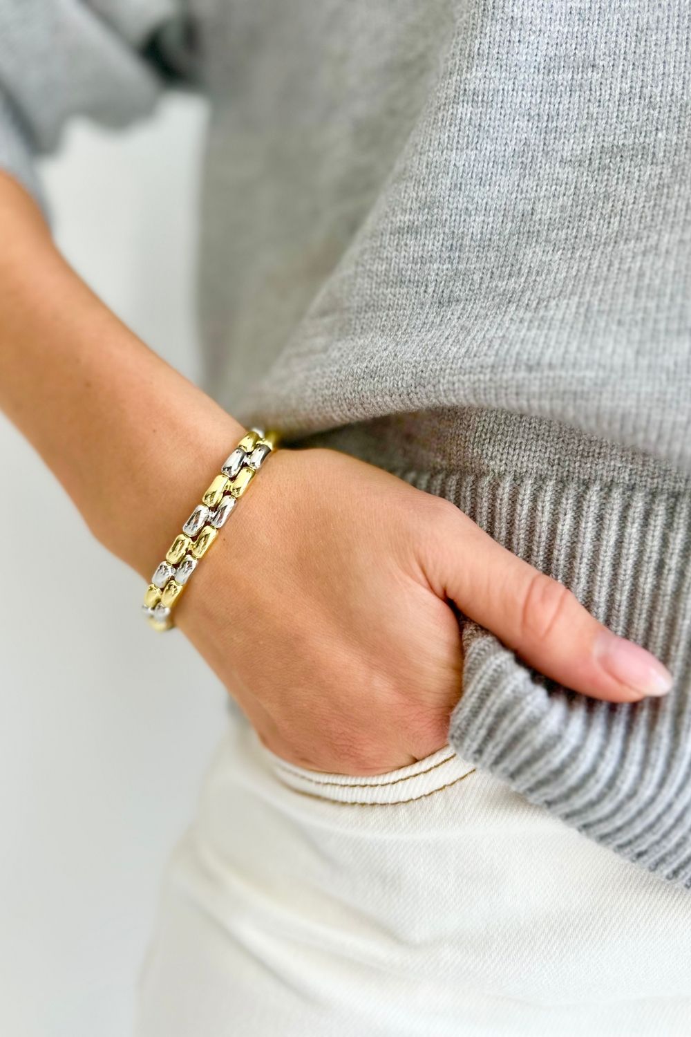 Chain bracelet - Gold and Silver