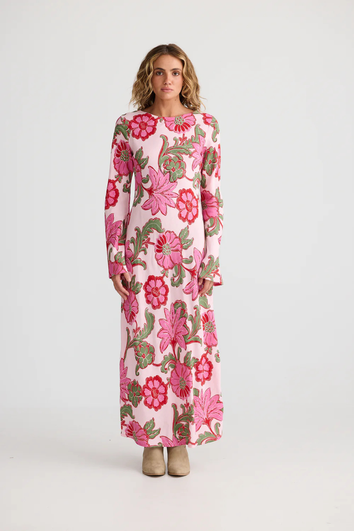 Stardust Maxi Dress - Pink Ibiza