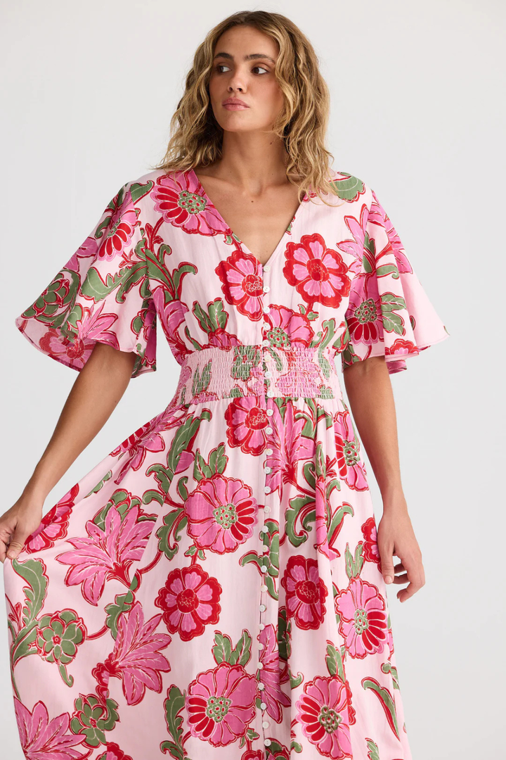 Harlow Dress - Pink Ibiza
