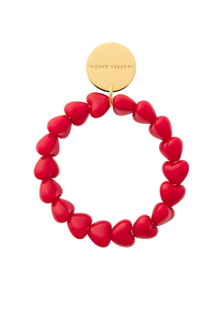 Hearts Bracelet Scarlet Red
