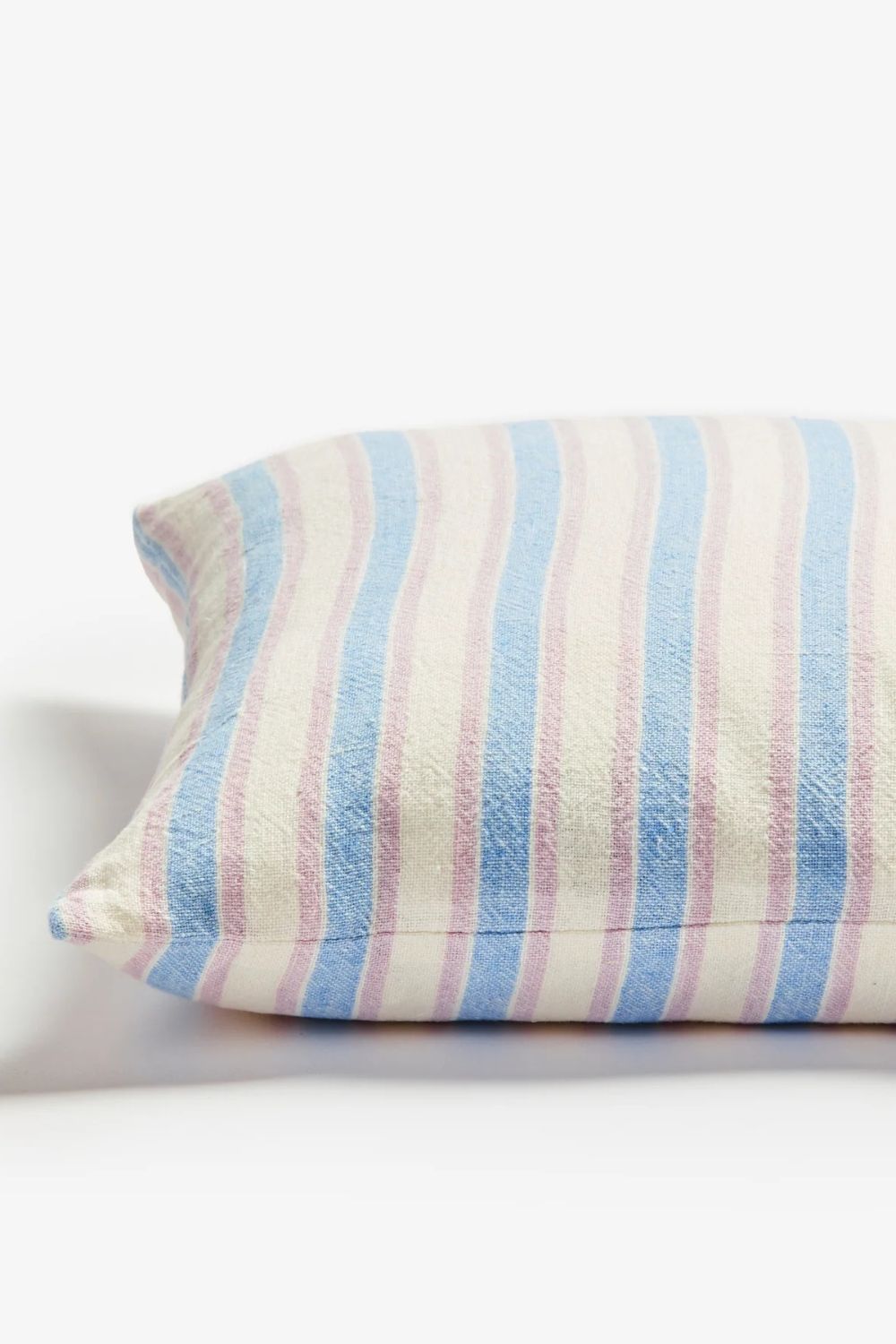 Linear Blue 50cm Linen Cushion