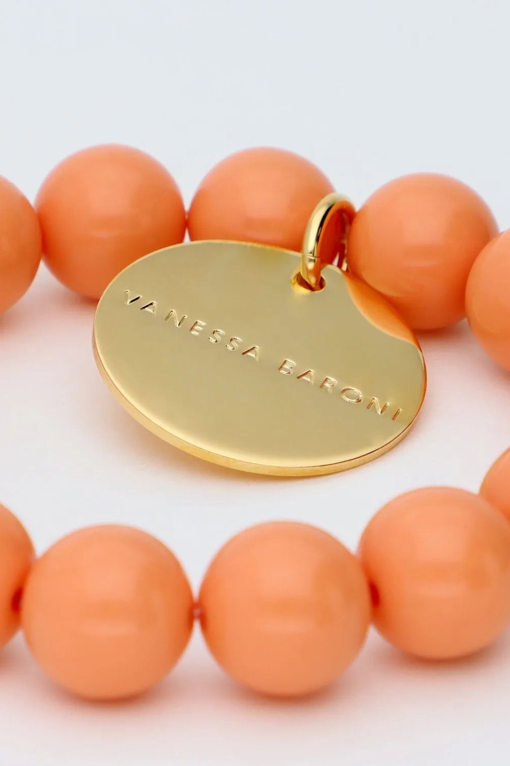 Mini Beads Flex Bracelet Peach